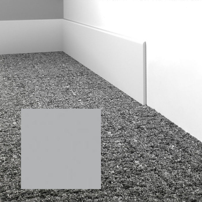 Mohawk - Elemental Edges - 3 in. Straight Cut Rubber Wall Base - Ice Gray