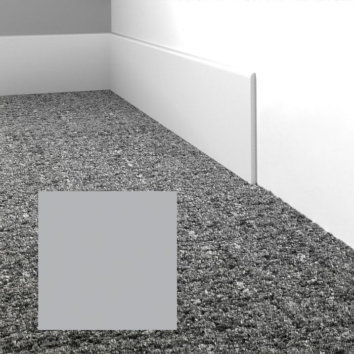 Mohawk - Elemental Edges - 4.5 in. Straight Cut Rubber Wall Base - Winter Gray