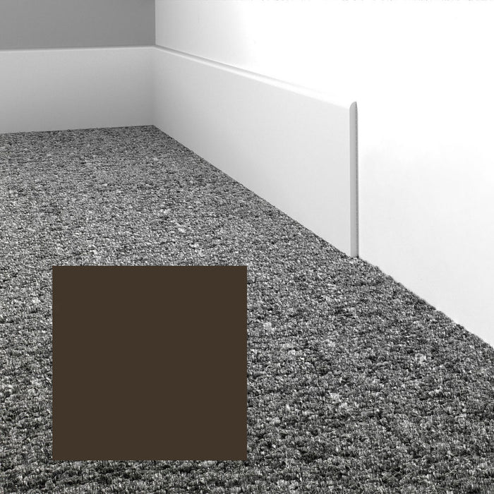 Mohawk - Elemental Edges - 4 in. Straight Cut Rubber Wall Base - Charcoal Brown