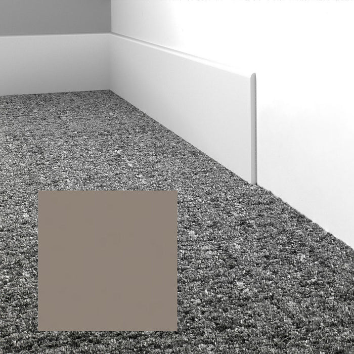 Mohawk - Elemental Edges - 4 in. Straight Cut Rubber Wall Base - Smoke