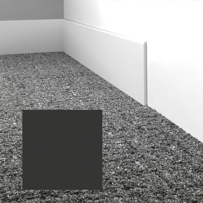 Mohawk - Elemental Edges - 3 in. Straight Cut Rubber Wall Base - Matte Black