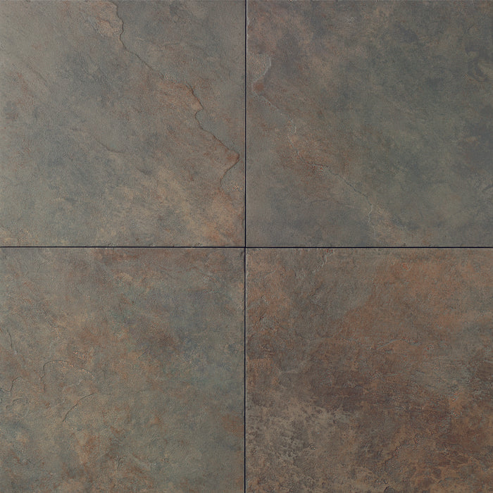 Daltile - Continental Slate - 18 in. x 18 in. - Porcelain Tile - Matte - Brazilian Green