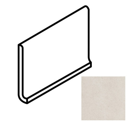 Daltile - Delegate - 6 in. x 12 in. - Cove Base Trim - Matte - Off White