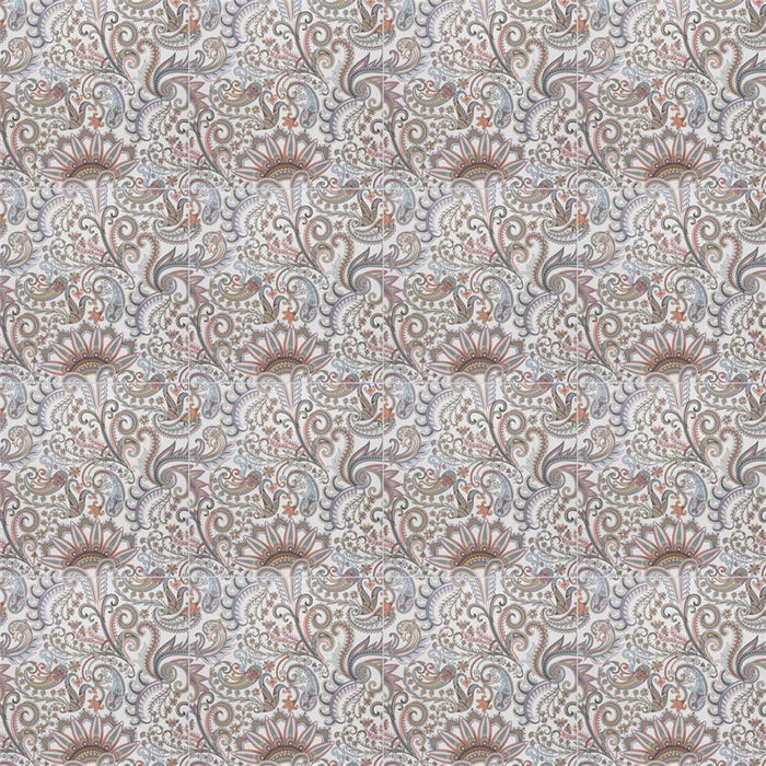 Somertile - Imagine Porcelain Tile - Tapestry Paisley Installed