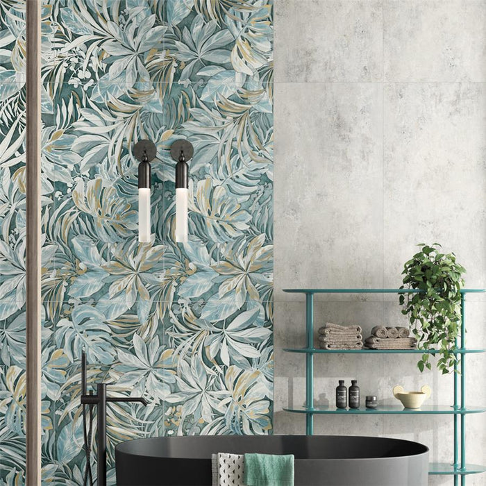 Somertile - Parete Porcelain Tile - Tropici Blue Installed 2