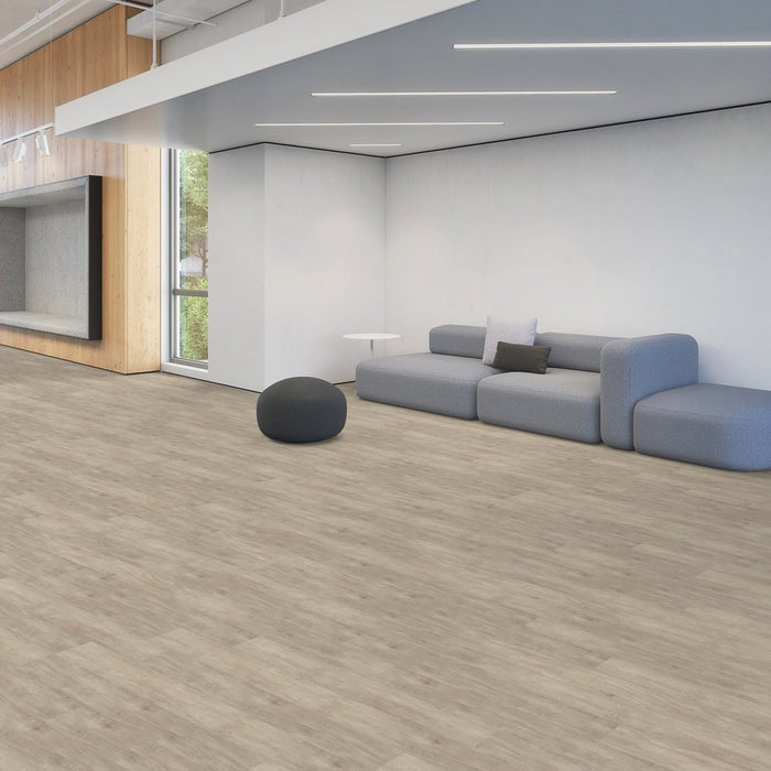 Patcraft - Click Refresh - 7 in. x 48 in. Luxury Vinyl - Khaki floor installation