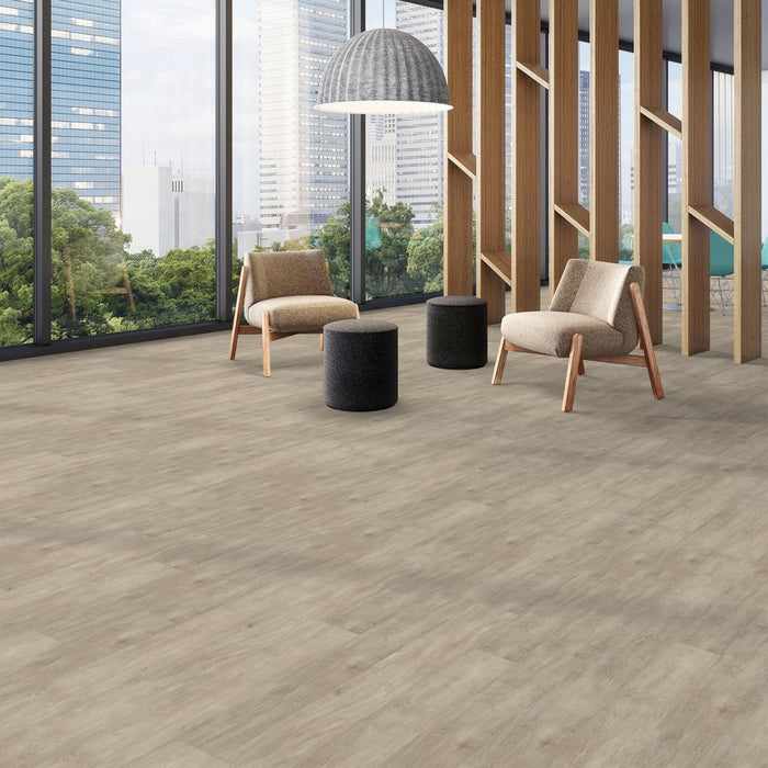 Patcraft - Click Refresh - 7 in. x 48 in. Luxury Vinyl - Khaki floor installation