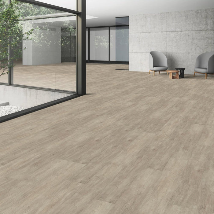 Patcraft - Click Refresh - 7 in. x 48 in. Luxury Vinyl - Khaki floor installation