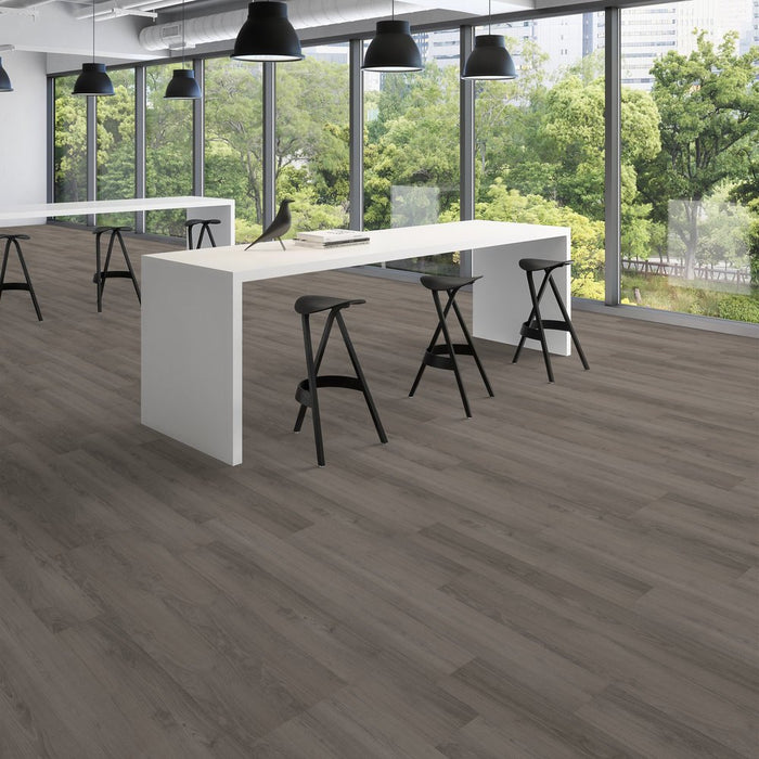 Patcraft - Click Refresh - 7 in. x 48 in. Luxury Vinyl - Heron floor installation