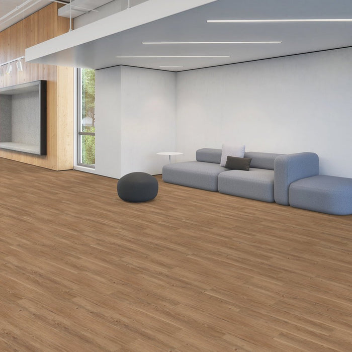 Patcraft - Click Refresh - 7 in. x 48 in. Luxury Vinyl - Nutmeg floor installation