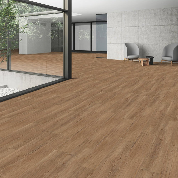 Patcraft - Click Refresh - 7 in. x 48 in. Luxury Vinyl - Nutmeg floor installation