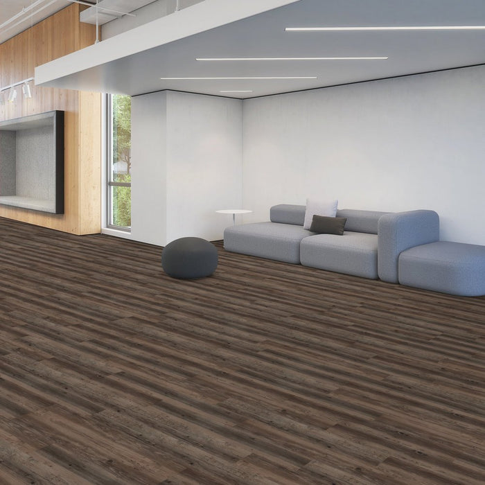 Patcraft - Click Refresh - 7 in. x 48 in. Luxury Vinyl - Rustic floor installation