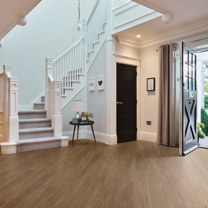 Karndean - Art Select 48" x 7" Glue Down Commercial Vinyl - Merino Oak Room Scene 2