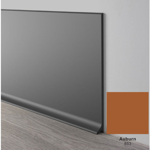 Mohawk - Elemental Edges - 4.5 in. Crisp Edge Rubber Coved Wall Base - Auburn