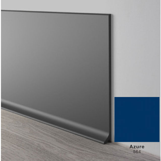 Mohawk - Elemental Edges - 4.5 in. Crisp Edge Rubber Coved Wall Base - Azure