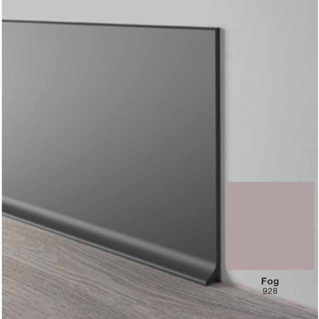 Mohawk - Elemental Edges - 4.5 in. Crisp Edge Rubber Coved Wall Base - Fog