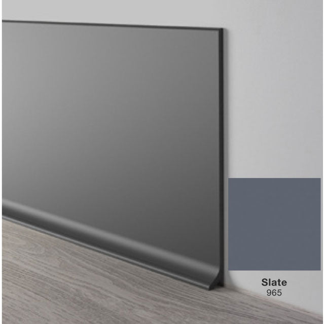 Mohawk - Elemental Edges - 6 in. Crisp Edge Rubber Coved Wall Base Rolls - Slate
