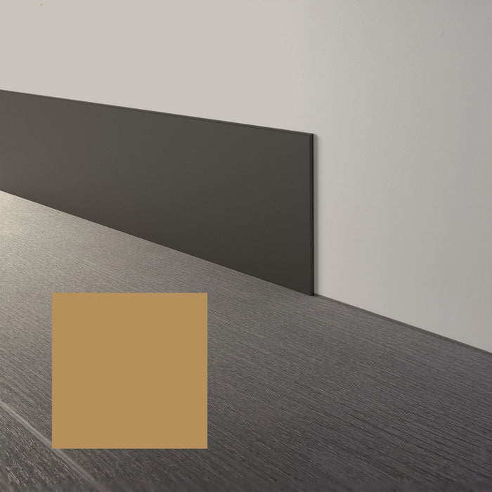 Mohawk - Elemental Edges - 6 in. x 48 in. Straight Rubber Wall Base - Camel