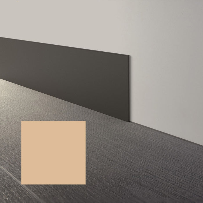 Mohawk - Elemental Edges - 6 in. x 48 in. Straight Rubber Wall Base - Pale Earth