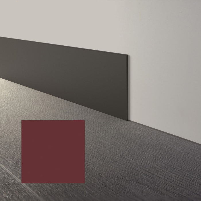 Mohawk - Elemental Edges - 6 in. x 48 in. Straight Rubber Wall Base - Berry