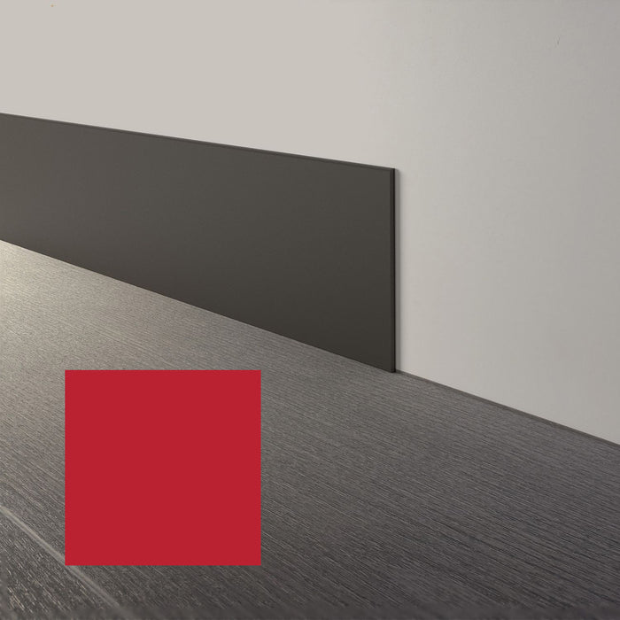 Mohawk - Elemental Edges - 6 in. x 48 in. Straight Rubber Wall Base - Red