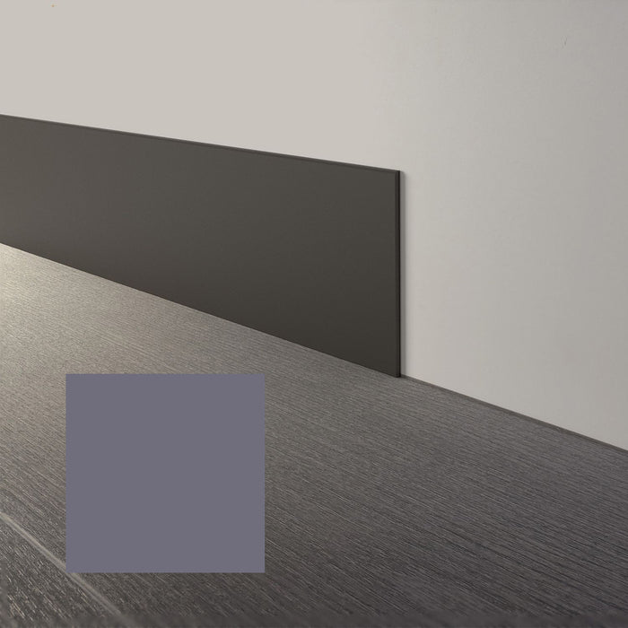 Mohawk - Elemental Edges - 4 in. x 48 in. Straight Rubber Wall Base - Lavender Grey