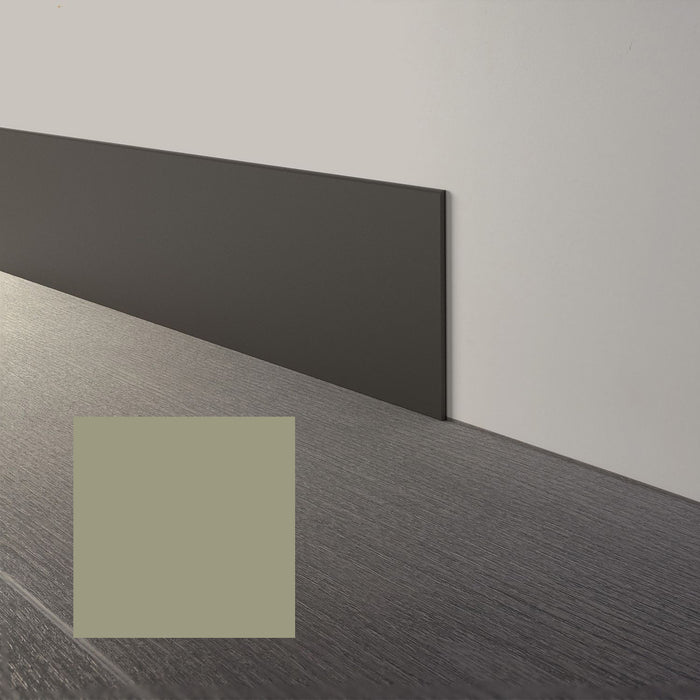 Mohawk - Elemental Edges - 6 in. x 48 in. Straight Rubber Wall Base - Pale Olive