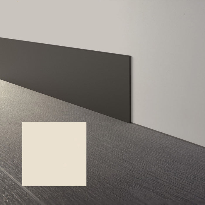 Mohawk - Elemental Edges - 6 in. x 48 in. Straight Rubber Wall Base - Cream