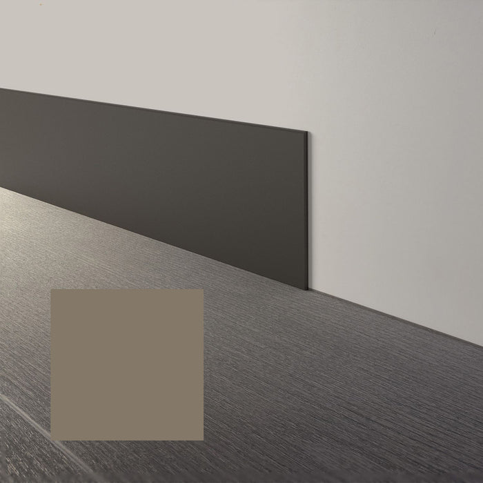 Mohawk - Elemental Edges - 6 in. x 48 in. Straight Rubber Wall Base - Khaki