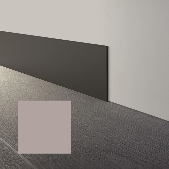 Mohawk - Elemental Edges - 6 in. x 48 in. Straight Rubber Wall Base - Fog