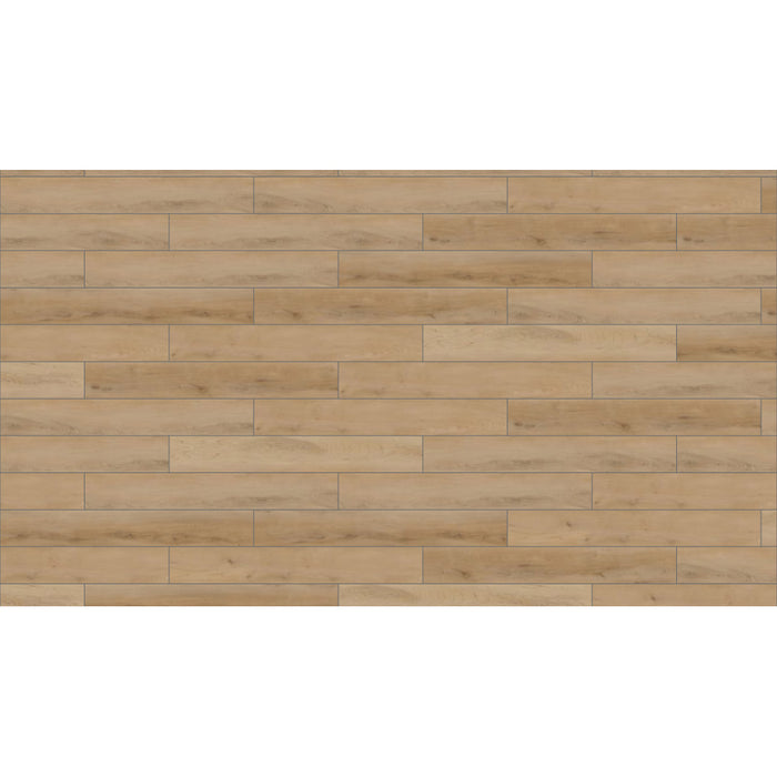 Mohawk - Hot and Heavy II - Secoya 2.5 - 7 in. x 48 in. - Luxury Vinyl Tile - Amber Maple Installed