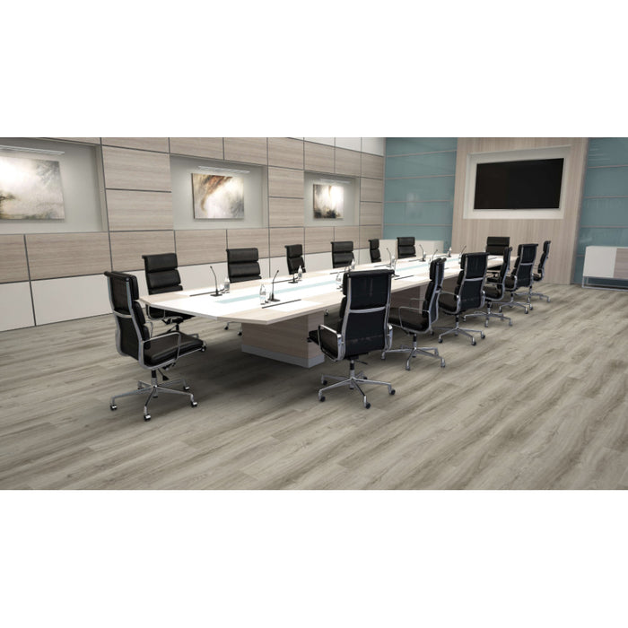 Mohawk - Hot and Heavy II - Secoya 2.5 - 7 in. x 48 in. - Luxury Vinyl Tile - Rustic Oak Room Scene