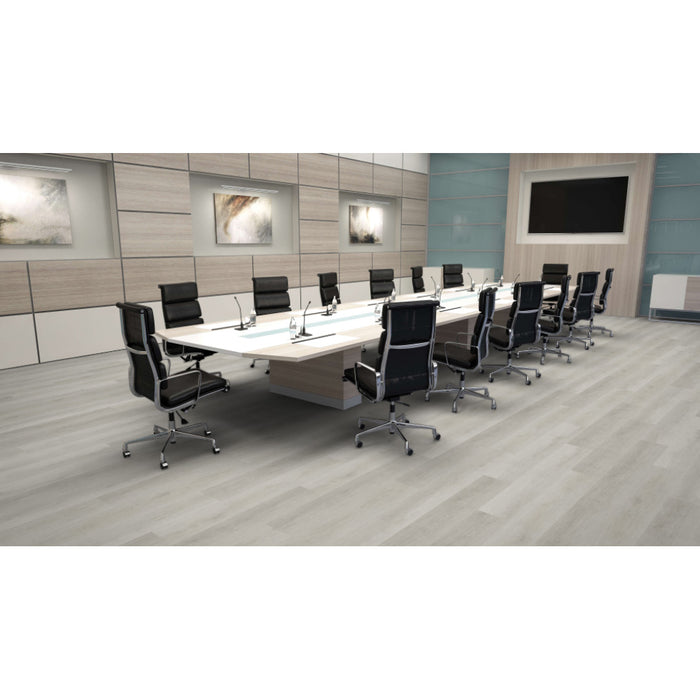 Mohawk - Hot and Heavy II - Secoya 2.5 - 7 in. x 48 in. - Luxury Vinyl Tile - Storm Oak Room Scene