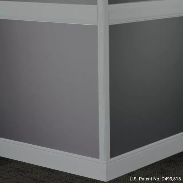 Johnsonite Commercial - 4 in. Chair Rail - Millwork Rampart Medium Grey