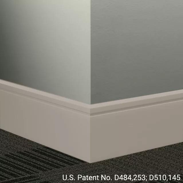 Johnsonite Commercial - 8 in. Rubber Wall Base - Millwork Reveal Cement