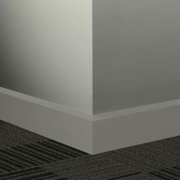 Johnsonite Commercial 3 in. Rubber Wall Base Millwork Oblique Grey