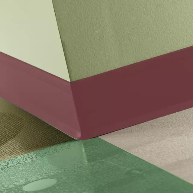 Johnsonite Commercial - 4.25 in. Rubber Wall Base - Perceptions Recess Toe Salsa