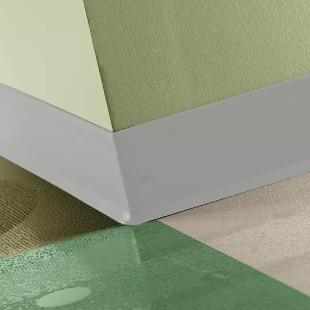 Johnsonite Commercial - 4.25 in. Rubber Wall Base - Perceptions Recess Toe Mt. Rainier