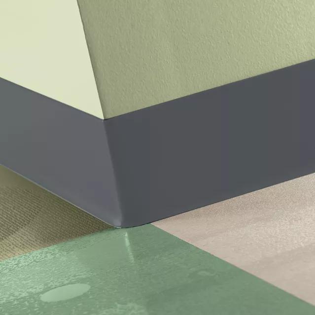 Johnsonite Commercial - TightLock - 4 3/8 in. Resilient Topset Rubber Wall Base - Bedrock