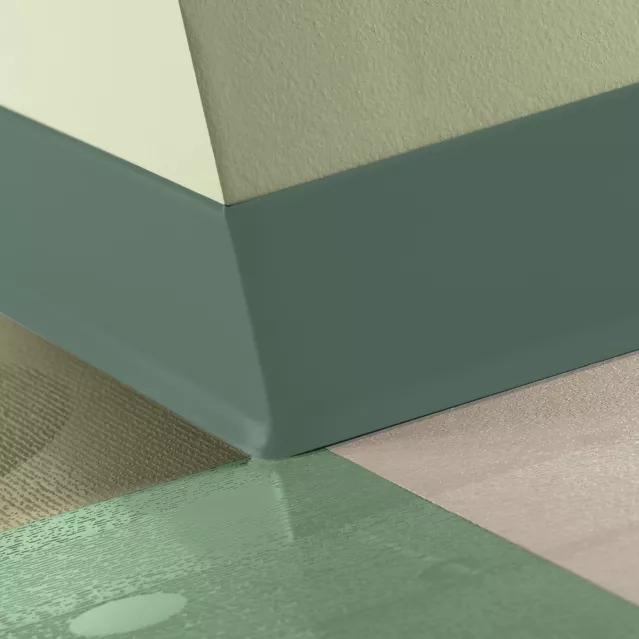 Johnsonite Commercial - Baseworks - 2.5 in. Thermoset Rubber Wall Base - Green Vista