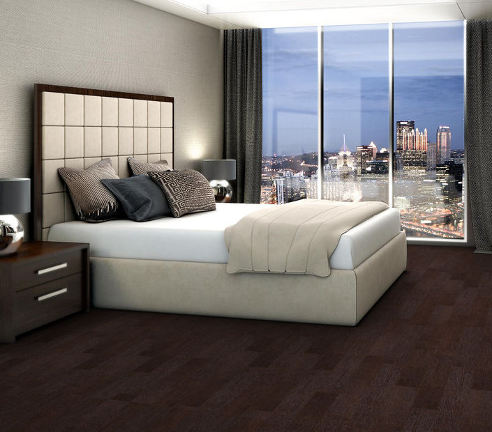 Philadelphia Commercial - Bosk Pro - Luxury Vinyl Plank - Afromosia floor installation