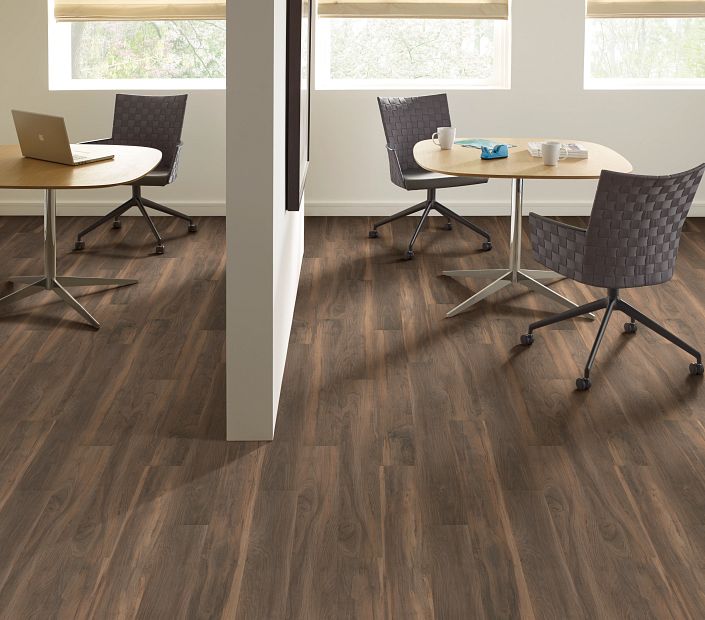 Philadelphia Commercial - In The Grain II 20 - Luxury Vinyl Plank - Amaranth floor installation