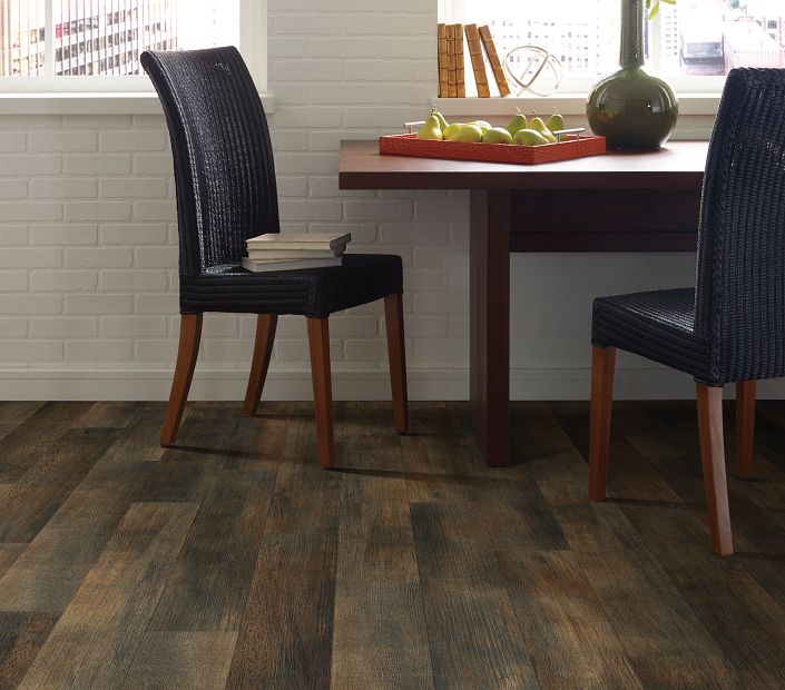 Philadelphia Commercial - In The Grain II 20 - Luxury Vinyl Plank - Briarwood floor installation