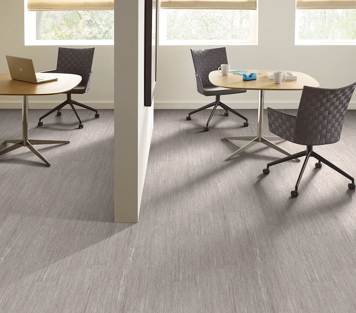 Philadelphia Commercial - In The Grain II 20 - Luxury Vinyl Plank - Frosted Oats floor installation