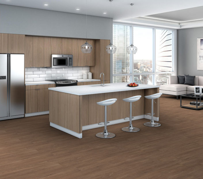 Philadelphia Commercial - In The Grain II 20 - Luxury Vinyl Plank - Farro floor installation