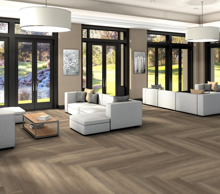 Philadelphia Commercial - Philosopher's Tree - Luxury Vinyl Plank - Honeycomb floor installation