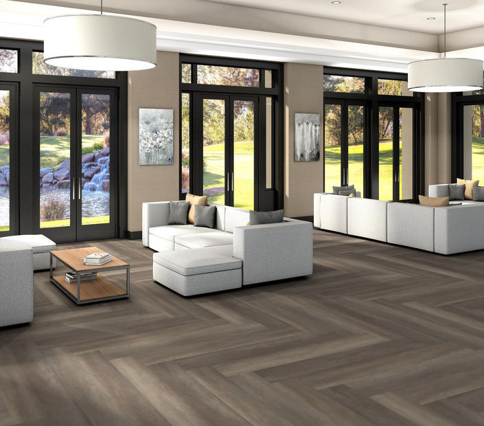 Philadelphia Commercial - Philosopher's Tree - Luxury Vinyl Plank - River Rock floor installation