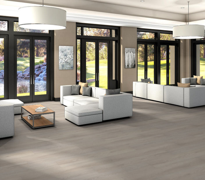 Philadelphia Commercial - Philosopher's Tree - Luxury Vinyl Plank - Pebble floor installation