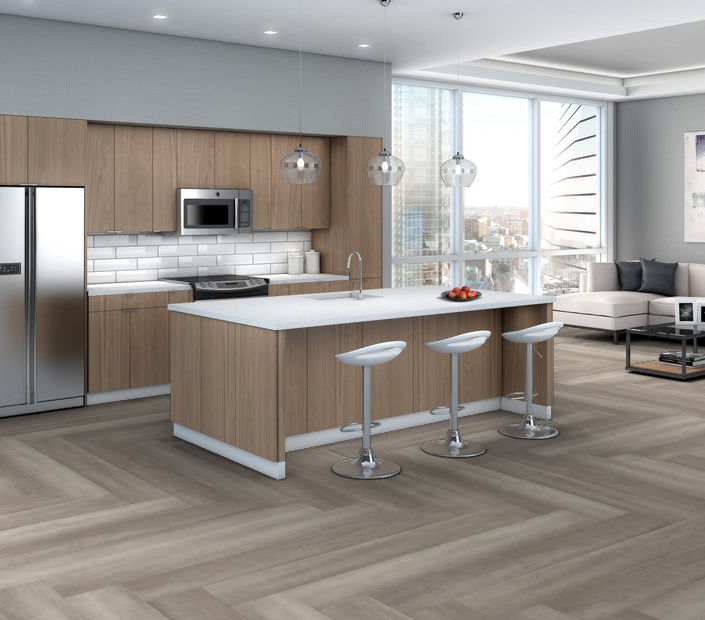 Philadelphia Commercial - Philosopher's Tree - Luxury Vinyl Plank - Pyrite floor installation