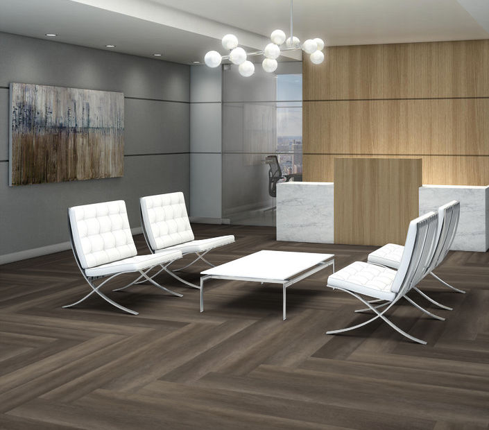 Philadelphia Commercial - Philosopher's Tree - Luxury Vinyl Plank - Bronze floor installation